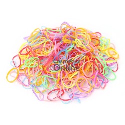 Elastice pentru codite de par, set 500 bucati MJ 1069553 - Culori Neon